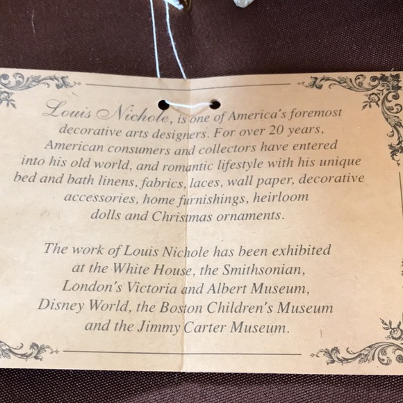 Vintage Ornament Louis Nichole Victorian Baby In a Cradle - Picture 3 of 8